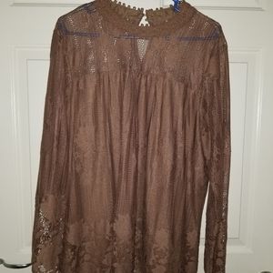 Cato 18/20 Long Sleeve Lace Blouse
